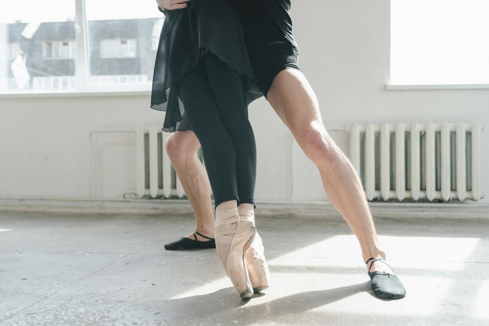 Dance studio space with natural lighting and open floor